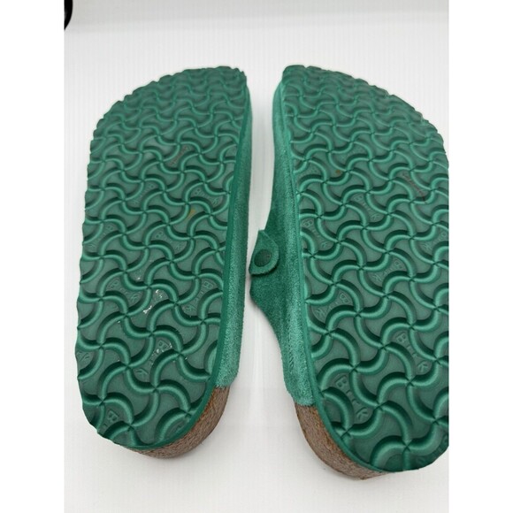 Birkenstock Boston Clogs Green Men Suede Leather Shoes Comfort US 10 EU 43 New main image 4